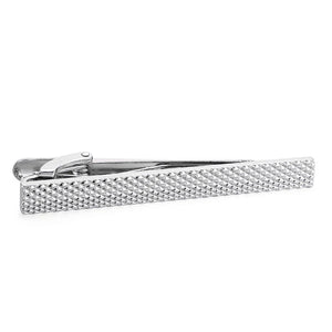 Classic Silver Necktie Clip for Men's Jewelry