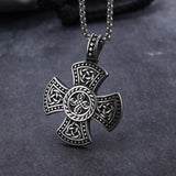 Celtic Cross Twisted Pendant Necklace for Men's - High End Jewelry Accessories