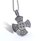 Celtic Cross Twisted Pendant Necklace for Men's - High End Jewelry Accessories