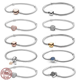 925 Sterling Silver Snake Bone Chain Bracelet for Charm Beads DIY