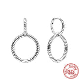 Classic Bee Butterfly Flower Feather Earrings 925 Silver