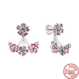 Classic Bee Butterfly Flower Feather Earrings 925 Silver
