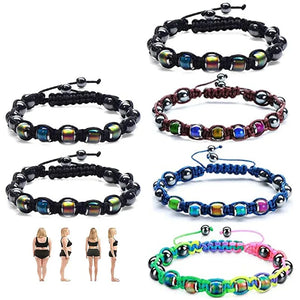 Changing Beads Woven Bracelet Amethyst Bracelet for Women