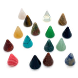 Conical Semi-precious Stone Pendant Necklace Bracelet Set