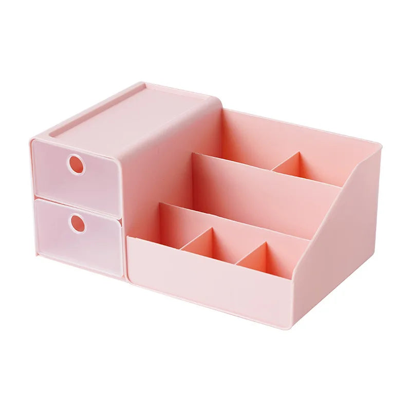 Drawer Type Cosmetics Storage Box Plastic Jewelry Lipstick Makeup Box
