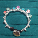 Electroplating 925 Silver Diamonds Bracelet Charm Beads