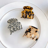 Acetate Tortoiseshell Leopard Hair Claw Clips Mini Plain Hair Acessories