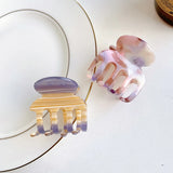 Acetate Tortoiseshell Leopard Hair Claw Clips Mini Plain Hair Acessories