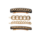 Acrylic Metal Chain Hair Clip Barrette Hair Accessories