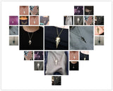 Stereo Crow Head Skull Pendant Necklace Chains Christmas Present