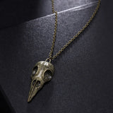 Stereo Crow Head Skull Pendant Necklace Chains Christmas Present