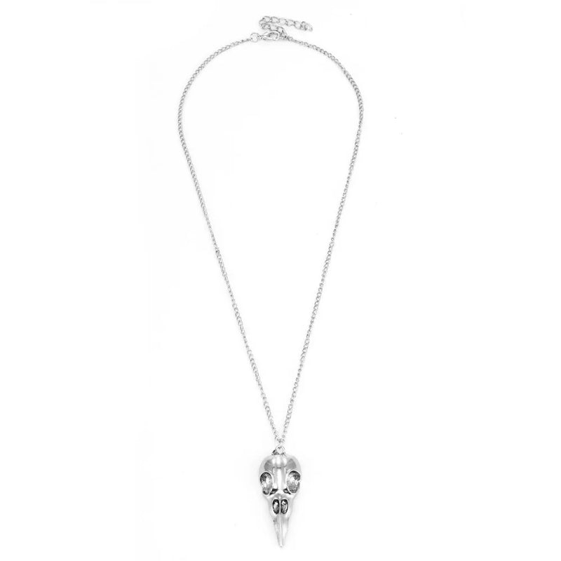 Stereo Crow Head Skull Pendant Necklace Chains Christmas Present