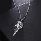 Stereo Crow Head Skull Pendant Necklace Chains Christmas Present