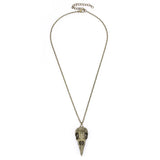 Stereo Crow Head Skull Pendant Necklace Chains Christmas Present