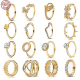 925 Sterling Silver Irregular Star Round Wave Charm Ring