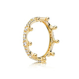 925 Sterling Silver Irregular Star Round Wave Charm Ring