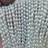 3.5-4mm Rice Pearl DIY Jewelry Necklace Accessory Natural Freshwater Beads