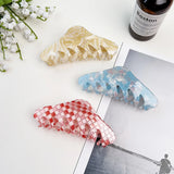 Chic Marbled Acetate Hair Claw Clips