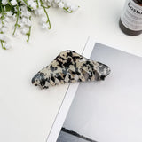 Chic Marbled Acetate Hair Claw Clips