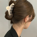 Chic Marbled Acetate Hair Claw Clips