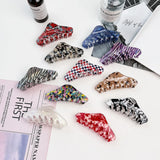 Chic Marbled Acetate Hair Claw Clips