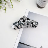 Chic Marbled Acetate Hair Claw Clips