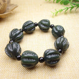 Hand Hetian Cyan Jade Walnut Bracelet Jewelry Gifts