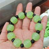 Hand Hetian Jade Bracelet Jewelry Lucky Gift Men Women