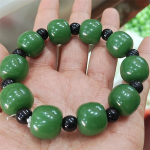 Hand Hetian Jade Bracelet Jewelry Lucky Gift Men Women