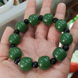 Hand Hetian Jade Bracelet Jewelry Lucky Gift Men Women