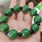 Hand Hetian Jade Bracelet Jewelry Lucky Gift Men Women
