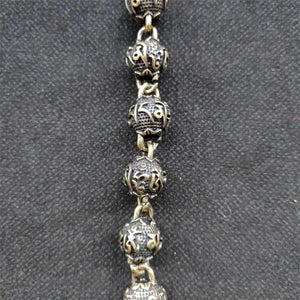 Hand Hetian Brass Buddha Beads Bracelet Men Women Luck Gifts