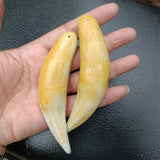 Hand-carve National Style Animal Tooth Necklace Pendant Jewelry MenWomen Luck