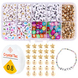 Boxed Christmas Pendant Acrylic Letter Beads Rice Beads Set