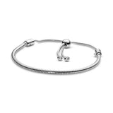 S925 Sterling Silver Love Bracelet for Women's DIY Charm Jewelry