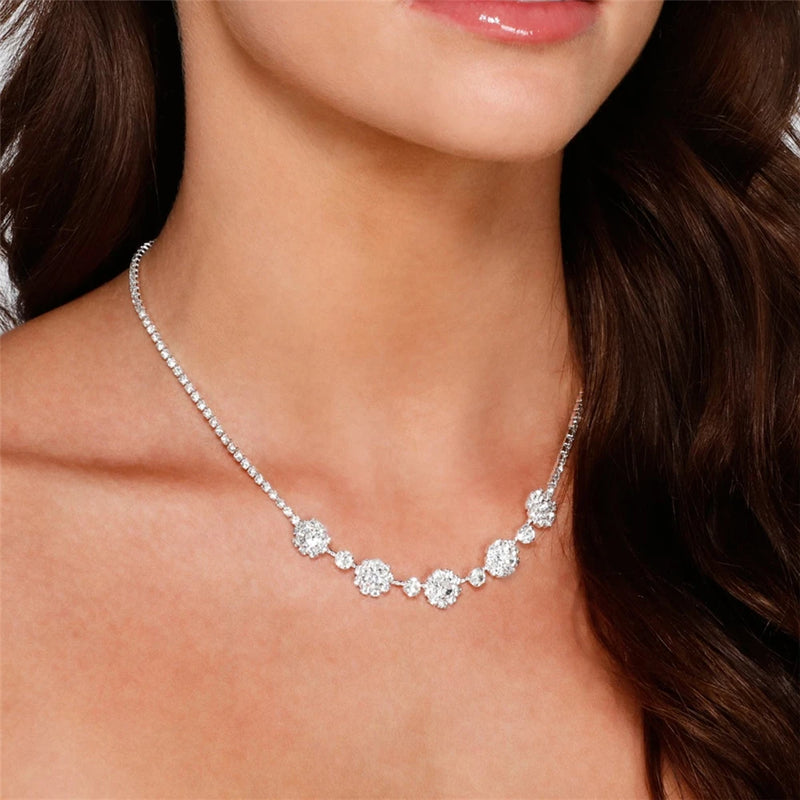 High-end Rhinestone Necklaces & Sexy Collarbone Chains