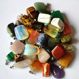 50pcs Rose Quartz Charms Necklace for Women Jewelry Making