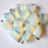 50pcs Rose Quartz Charms Necklace for Women Jewelry Making