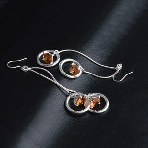 Crystal Zircon Earrings Sterling Silver 925 For Women Weddings