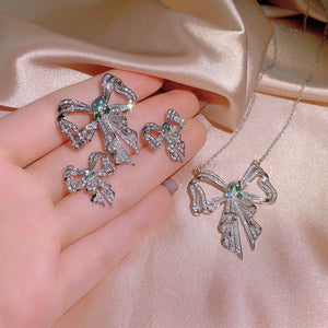 Women's Butterfly Shape Jewelry Three-piece Ring Set