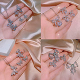 Women's Butterfly Shape Jewelry Three-piece Ring Set