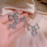 Women's Butterfly Shape Jewelry Three-piece Ring Set