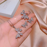 Women's Butterfly Shape Jewelry Three-piece Ring Set