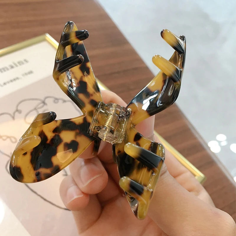Colorful Marble Cellulose Acetate Hair Clip for Women Girls