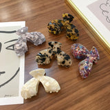 Colorful Marble Cellulose Acetate Hair Clip for Women Girls