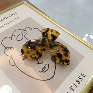 Colorful Marble Cellulose Acetate Hair Clip for Women Girls