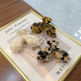 Colorful Marble Cellulose Acetate Hair Clip for Women Girls
