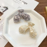 Colorful Marble Cellulose Acetate Hair Clip for Women Girls