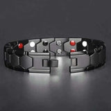Men's Titanium Steel Magnet Wide Bracelet