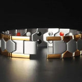 Men's Titanium Steel Magnet Wide Bracelet